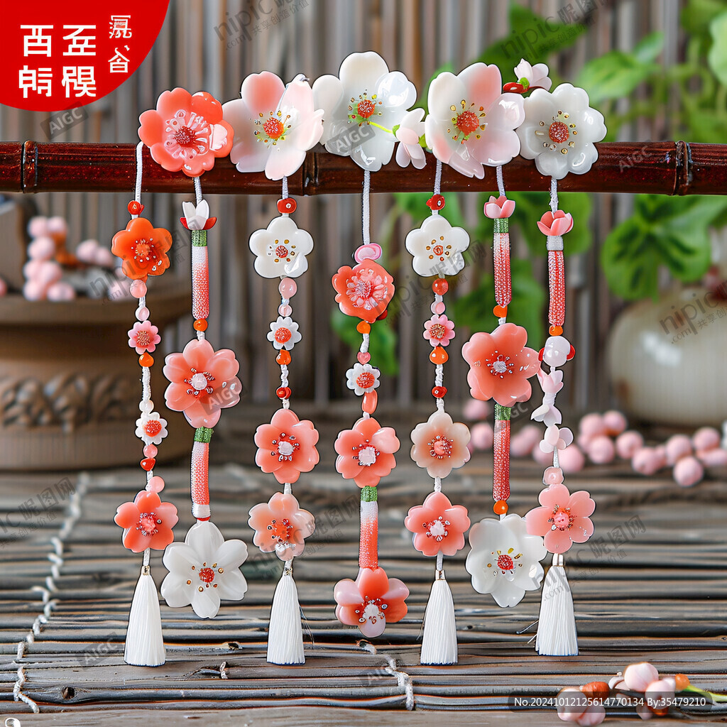 仿真花挂件