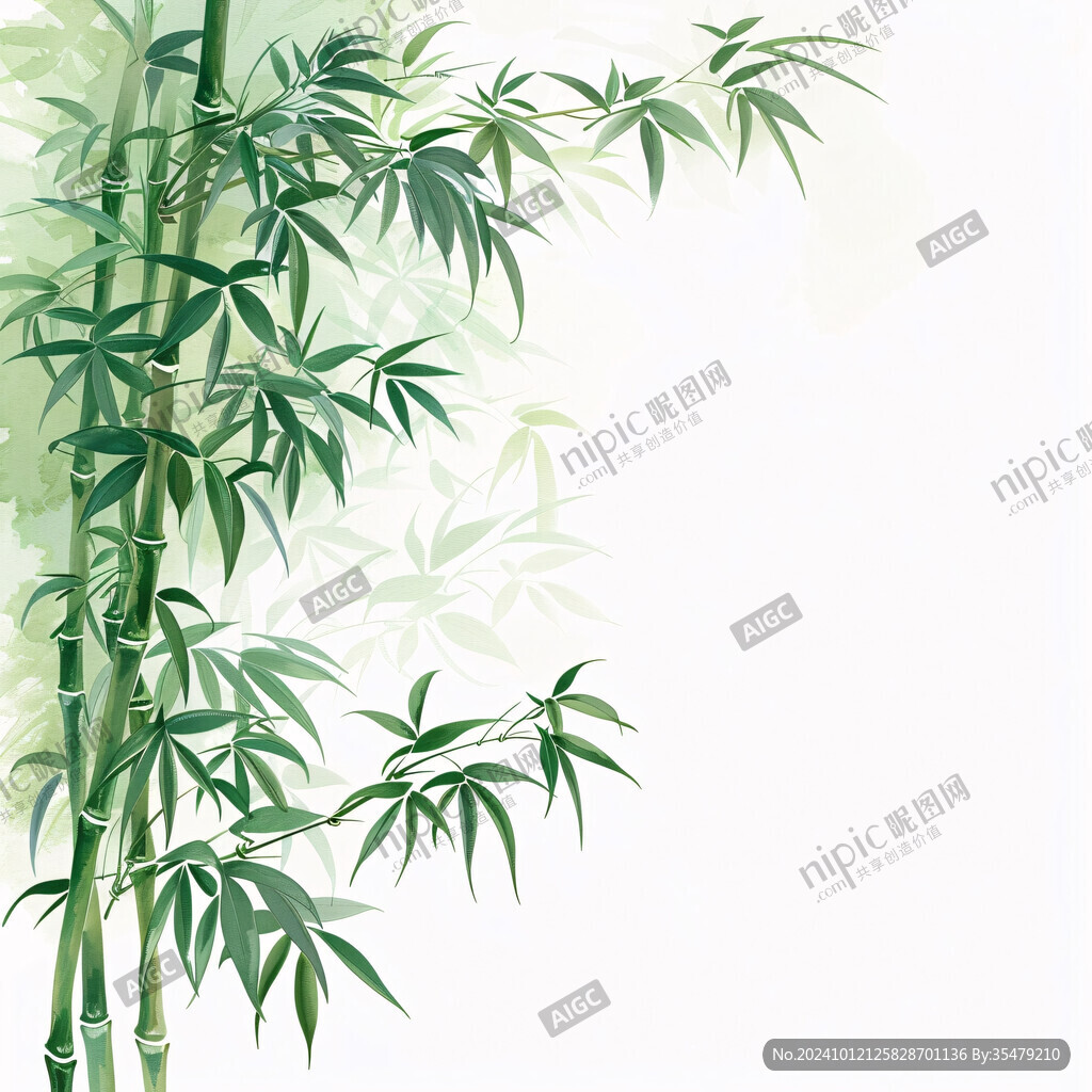 竹子插画