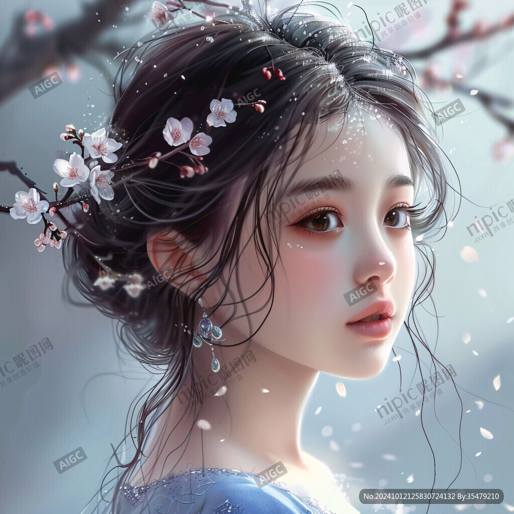 写实人物插画