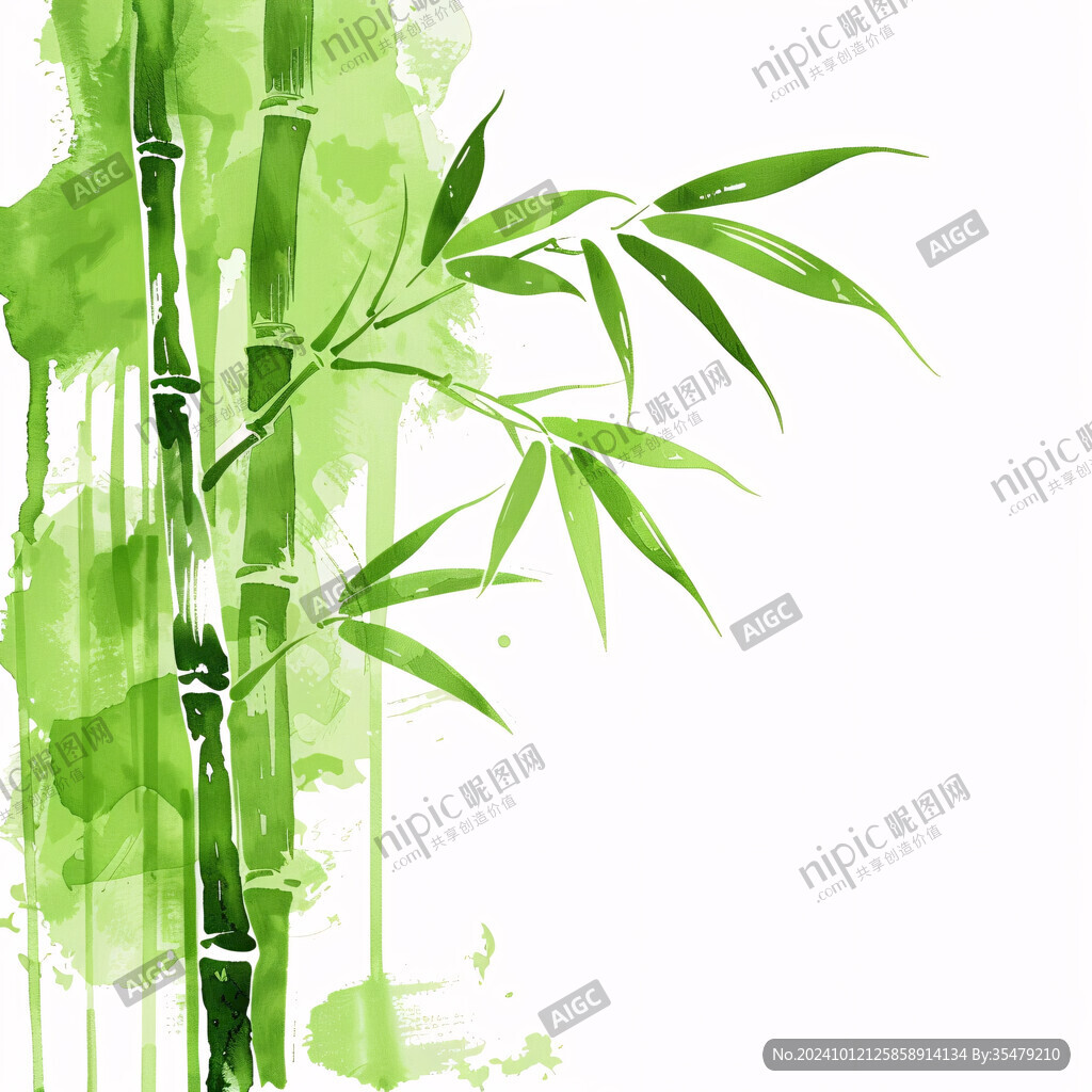 竹子插画