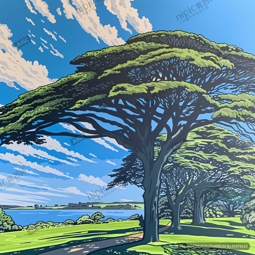 大树风景画