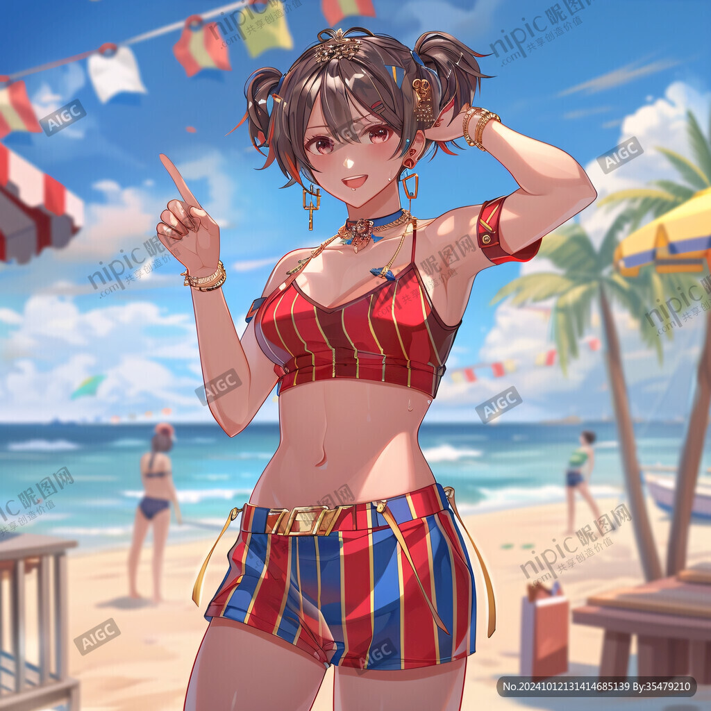 日韩厚涂插画