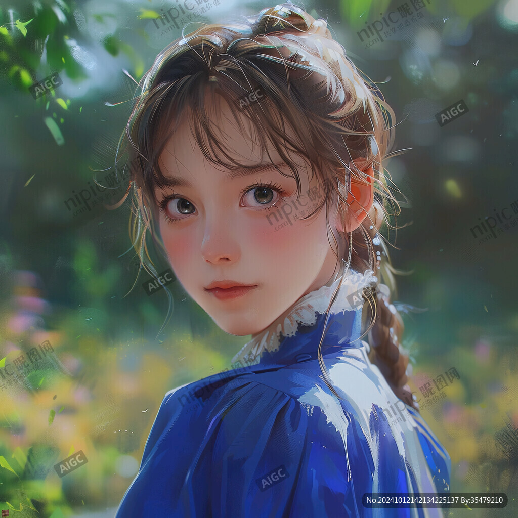 写实人物插画