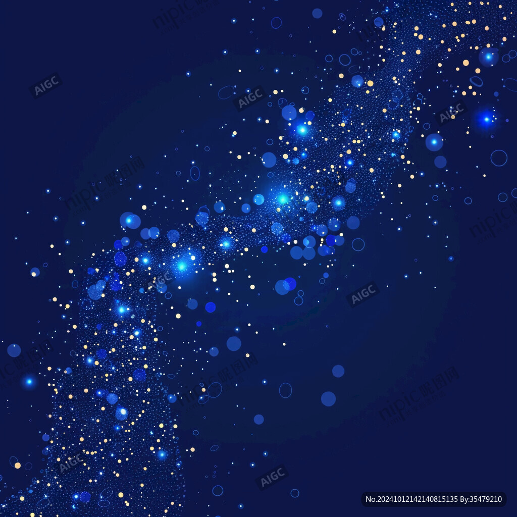 深蓝色星光点点