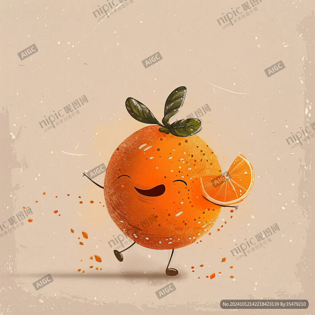 小橘子插画