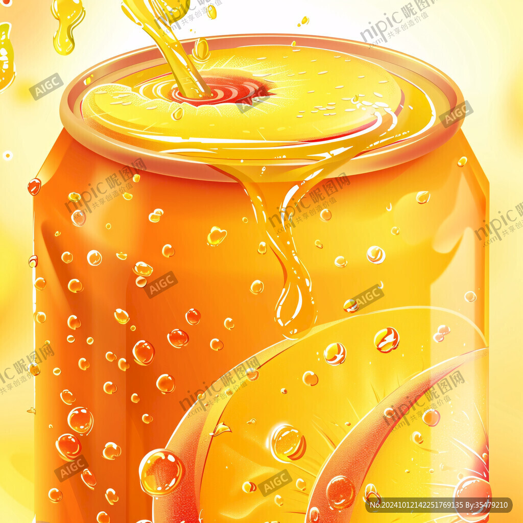 沙棘果汁插画
