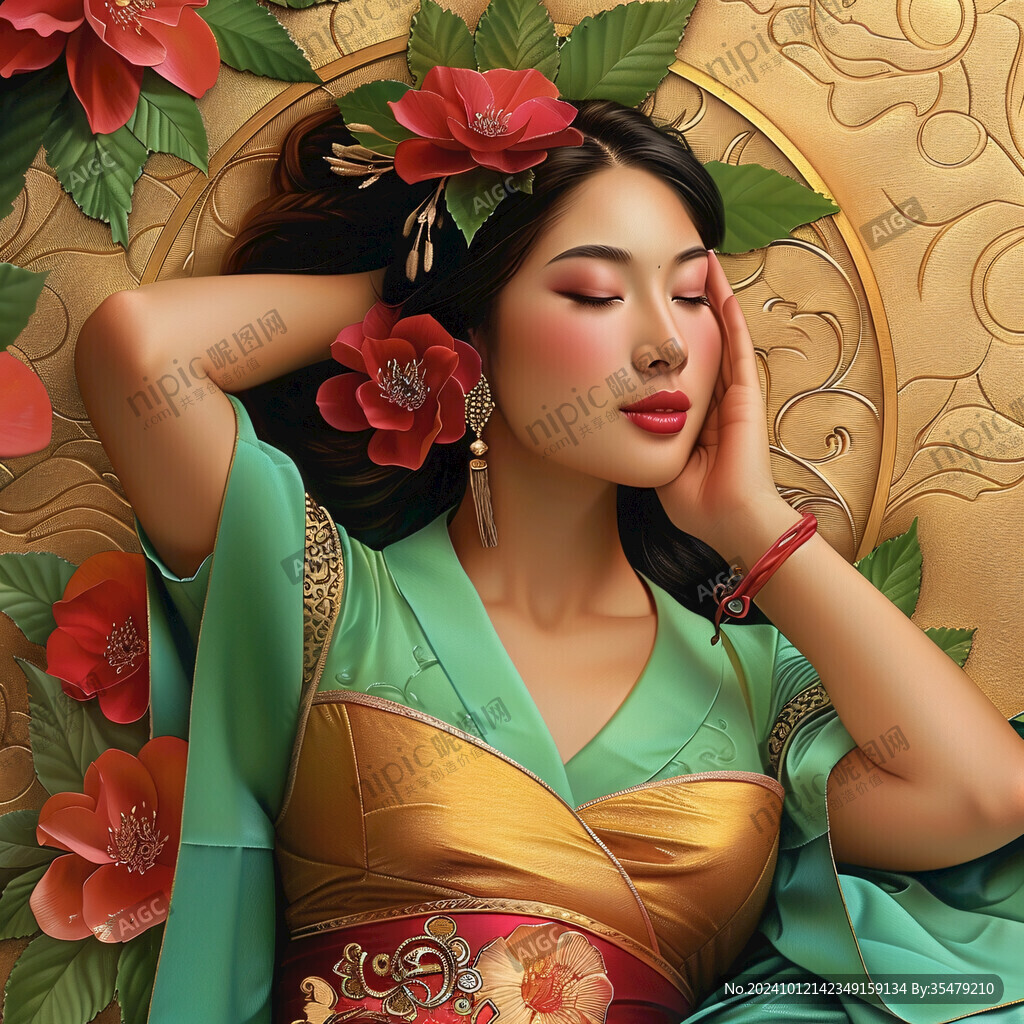 古典美女素材