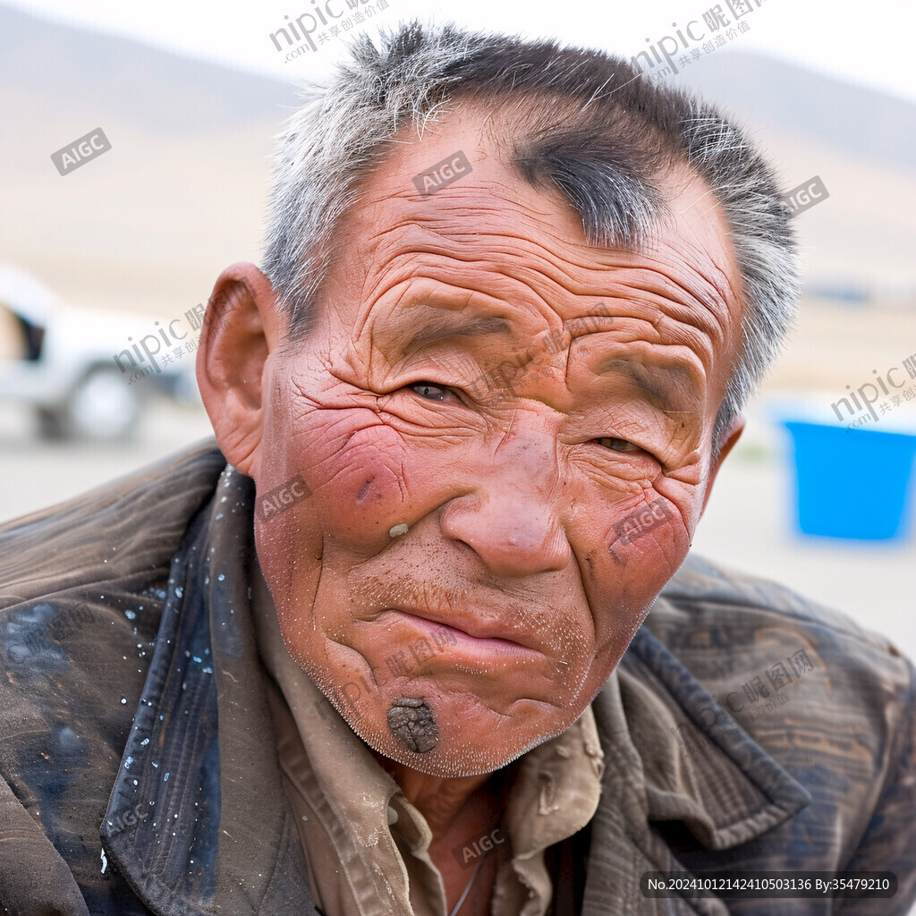 饱经风霜的脸