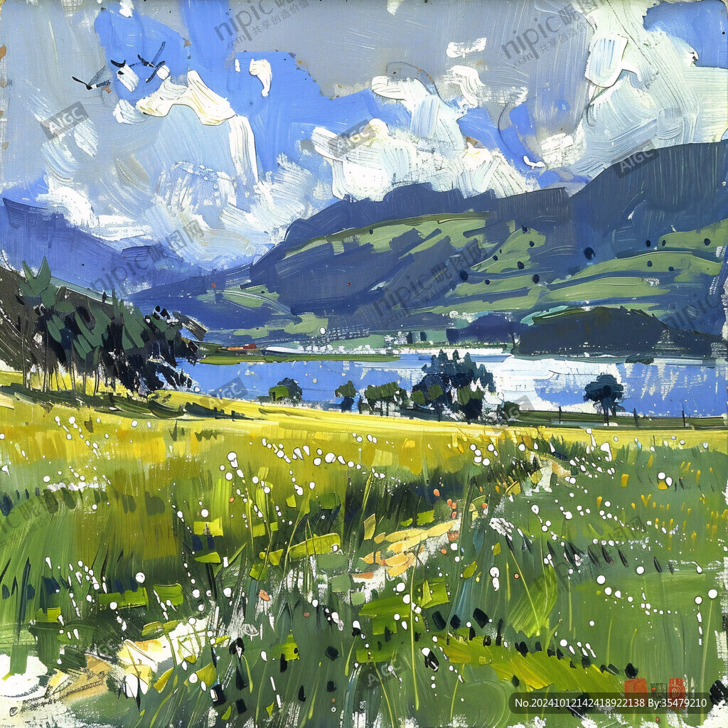 高原风景画