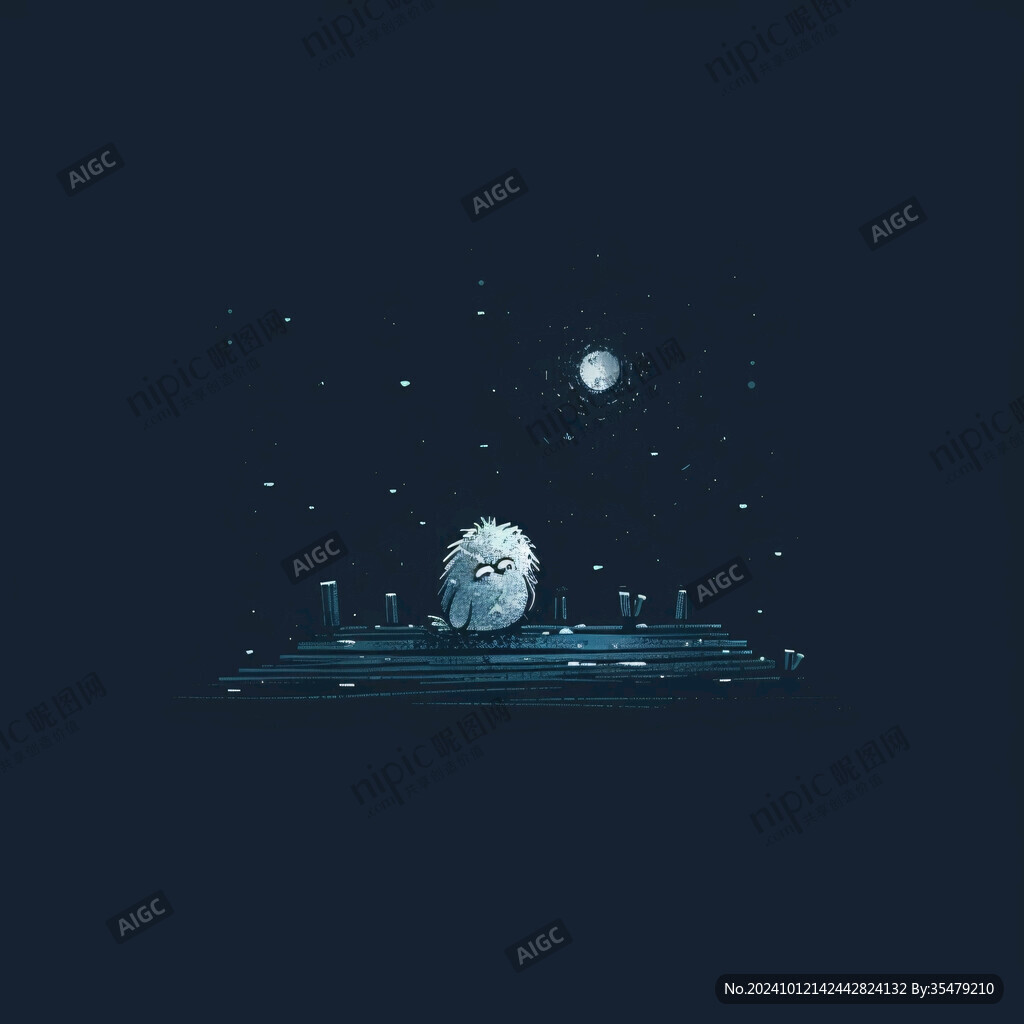 抽象写意星辰大海地产