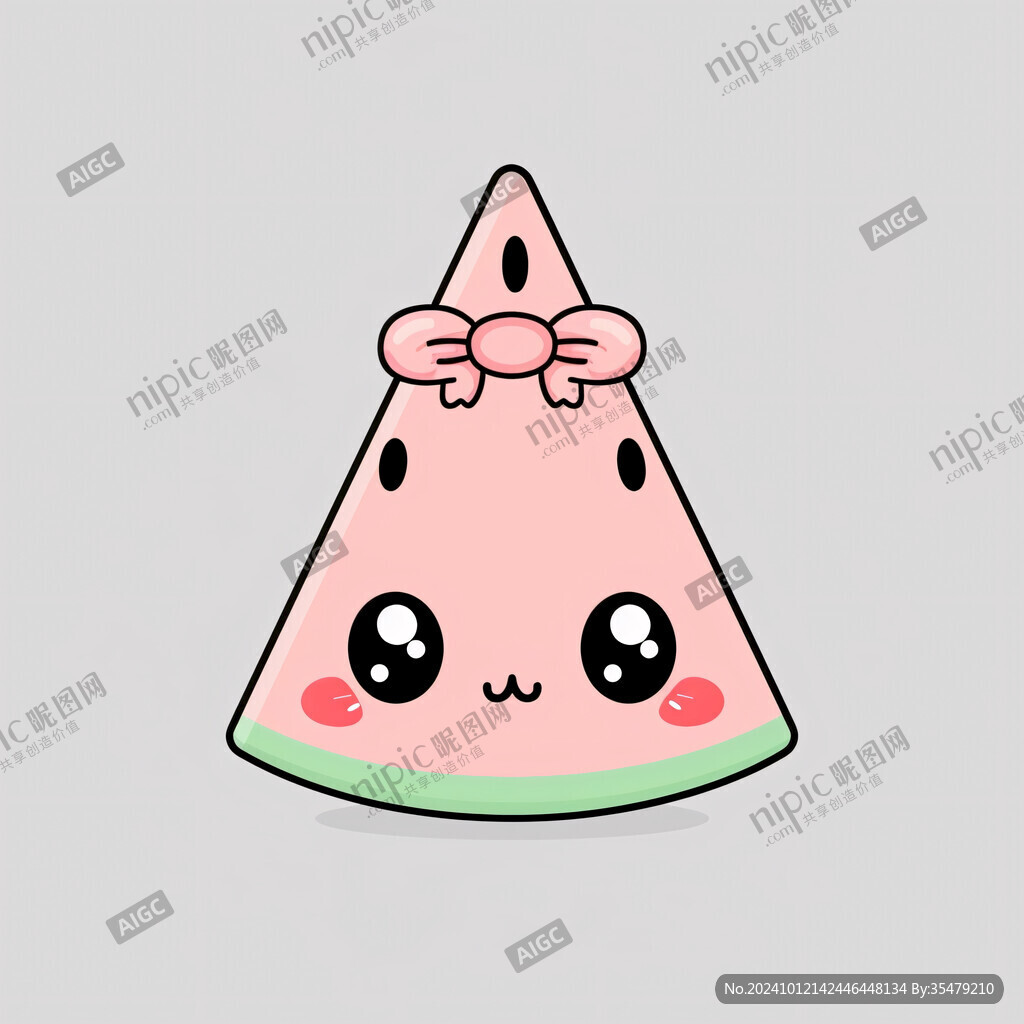 原创卡通红豆粽