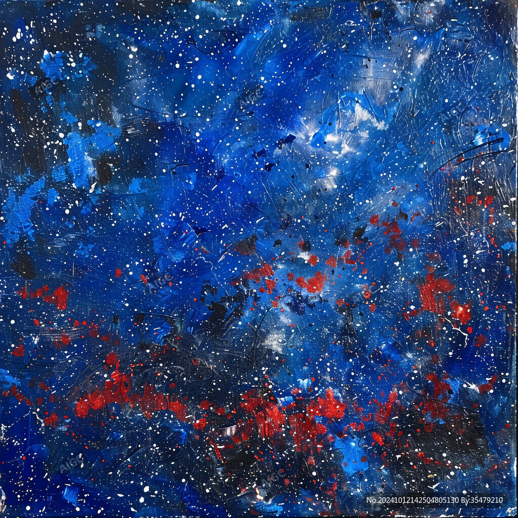水彩广告背景星空背景