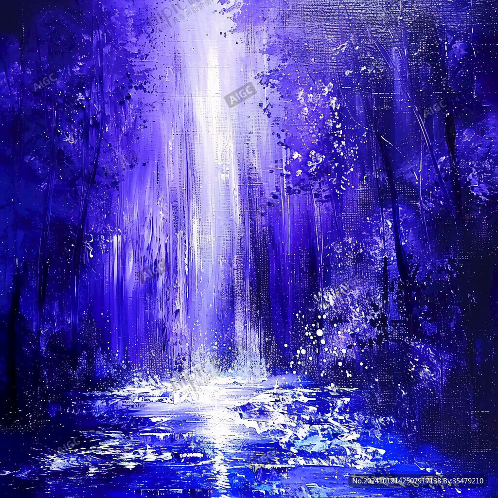 蓝紫色森林