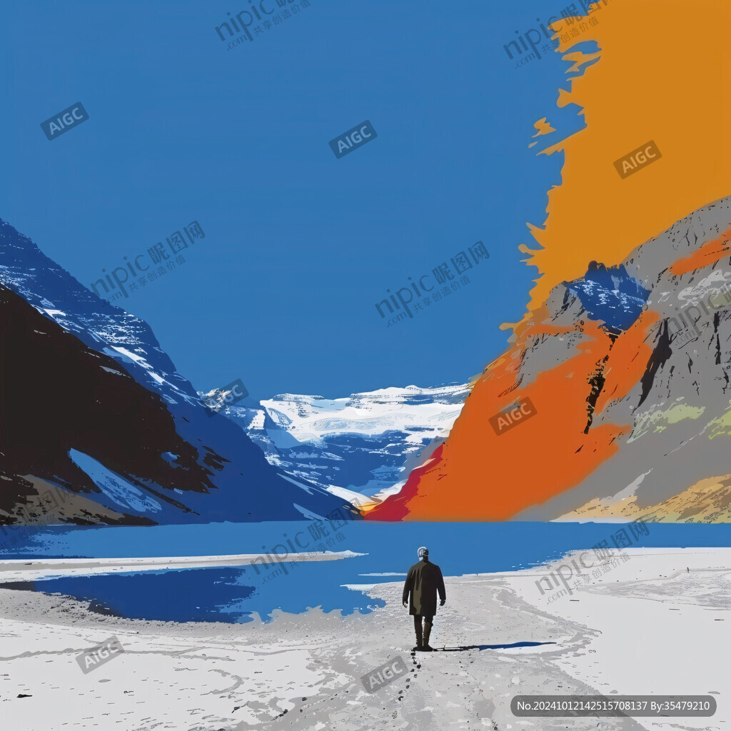 极地插画宣传素材背景