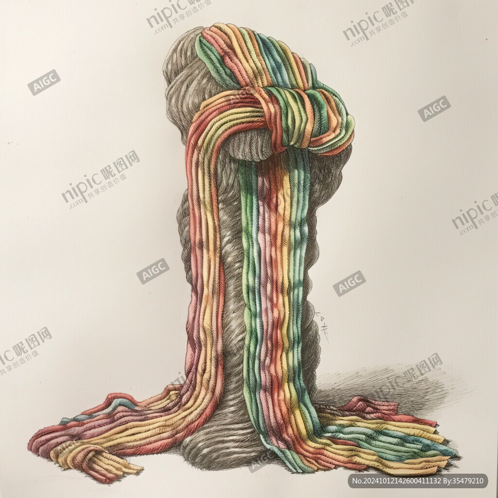 粗绳子雕塑