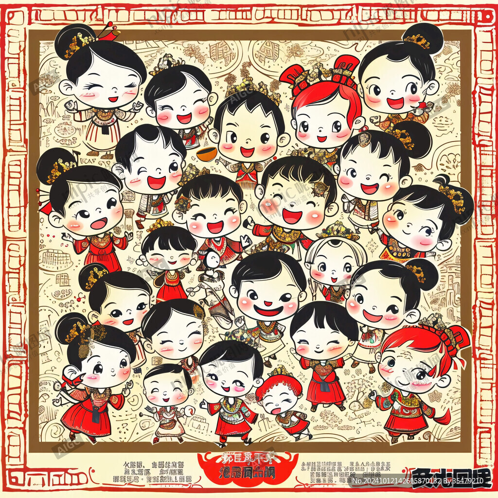 福娃吉祥图