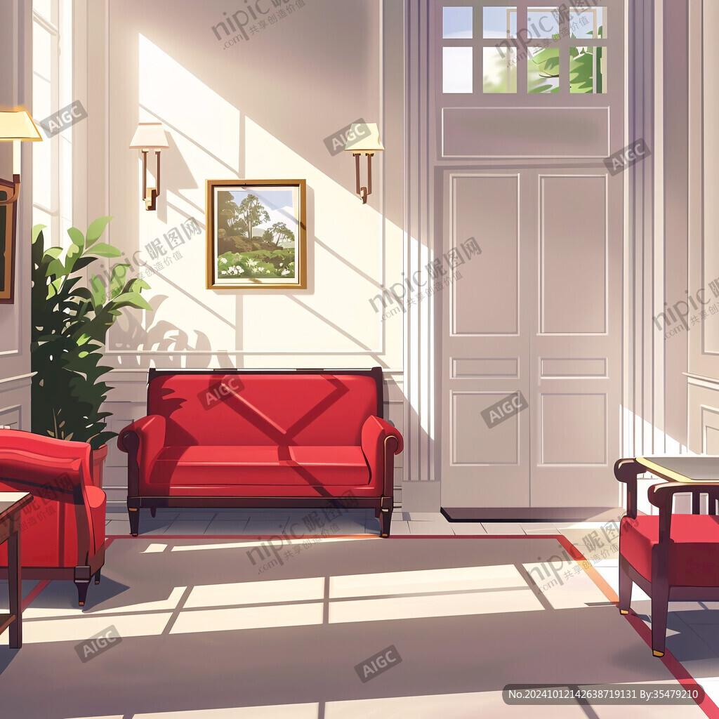 室内场景插画