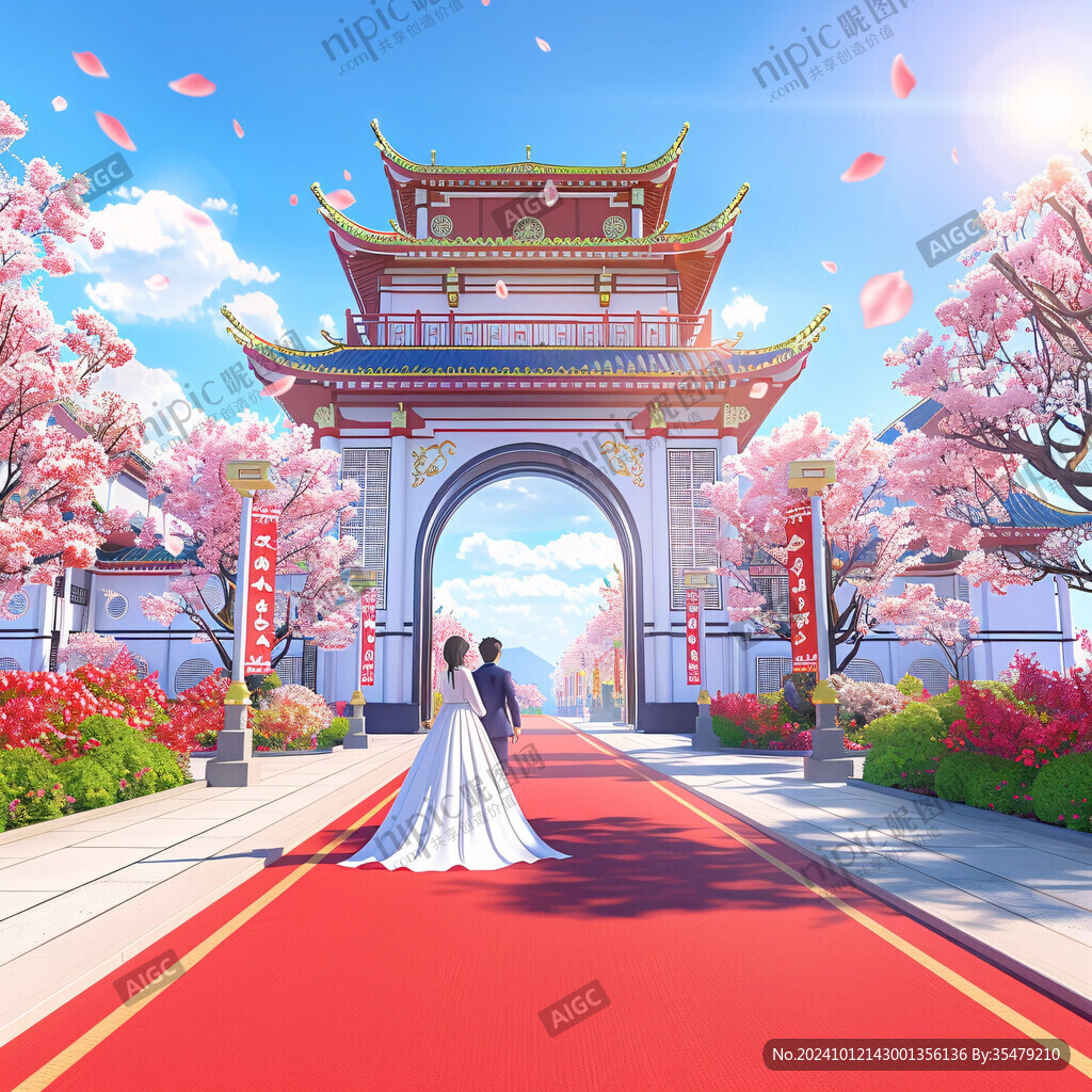 七夕浪漫门楼