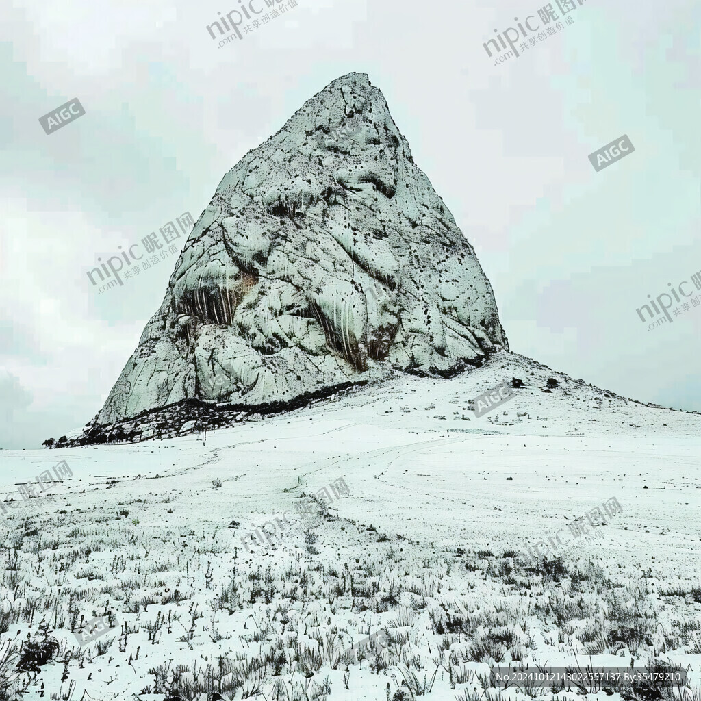 狮子岩雪景