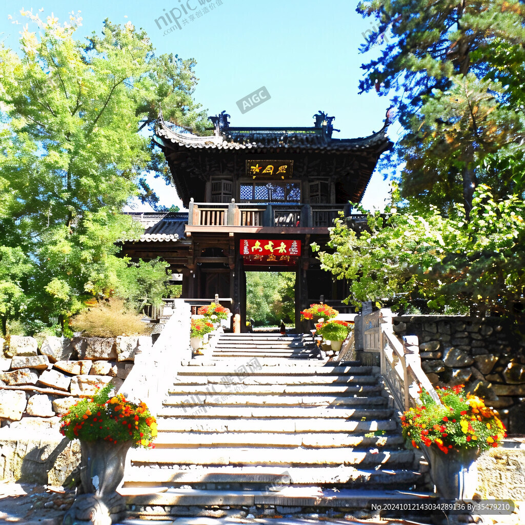 避暑山庄清音阁