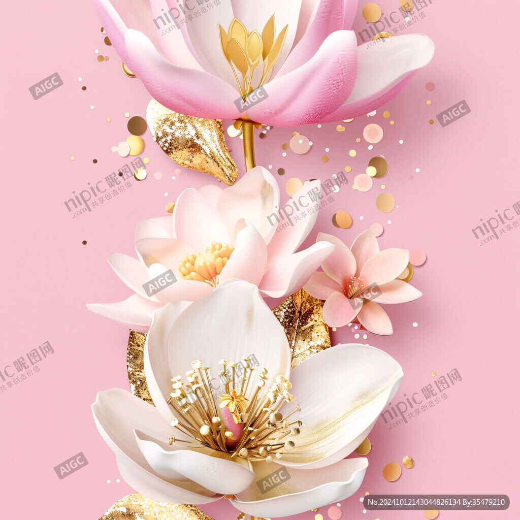 立体卉玉兰花
