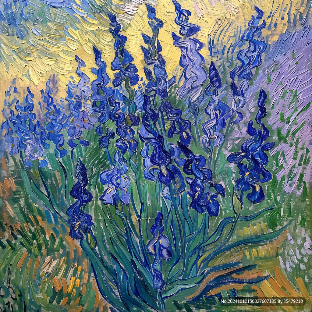 油画棒鸢尾花