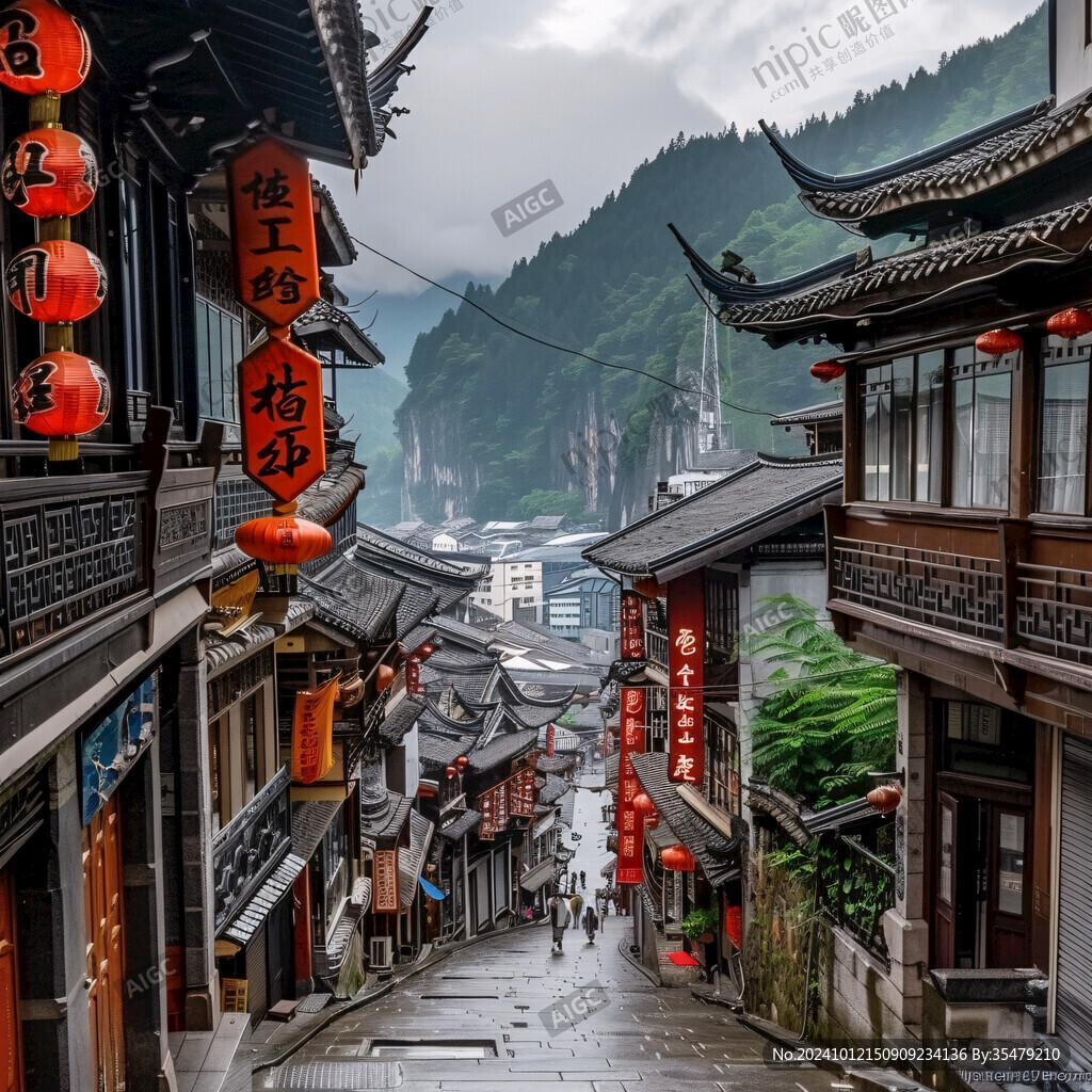 湘西古镇街道