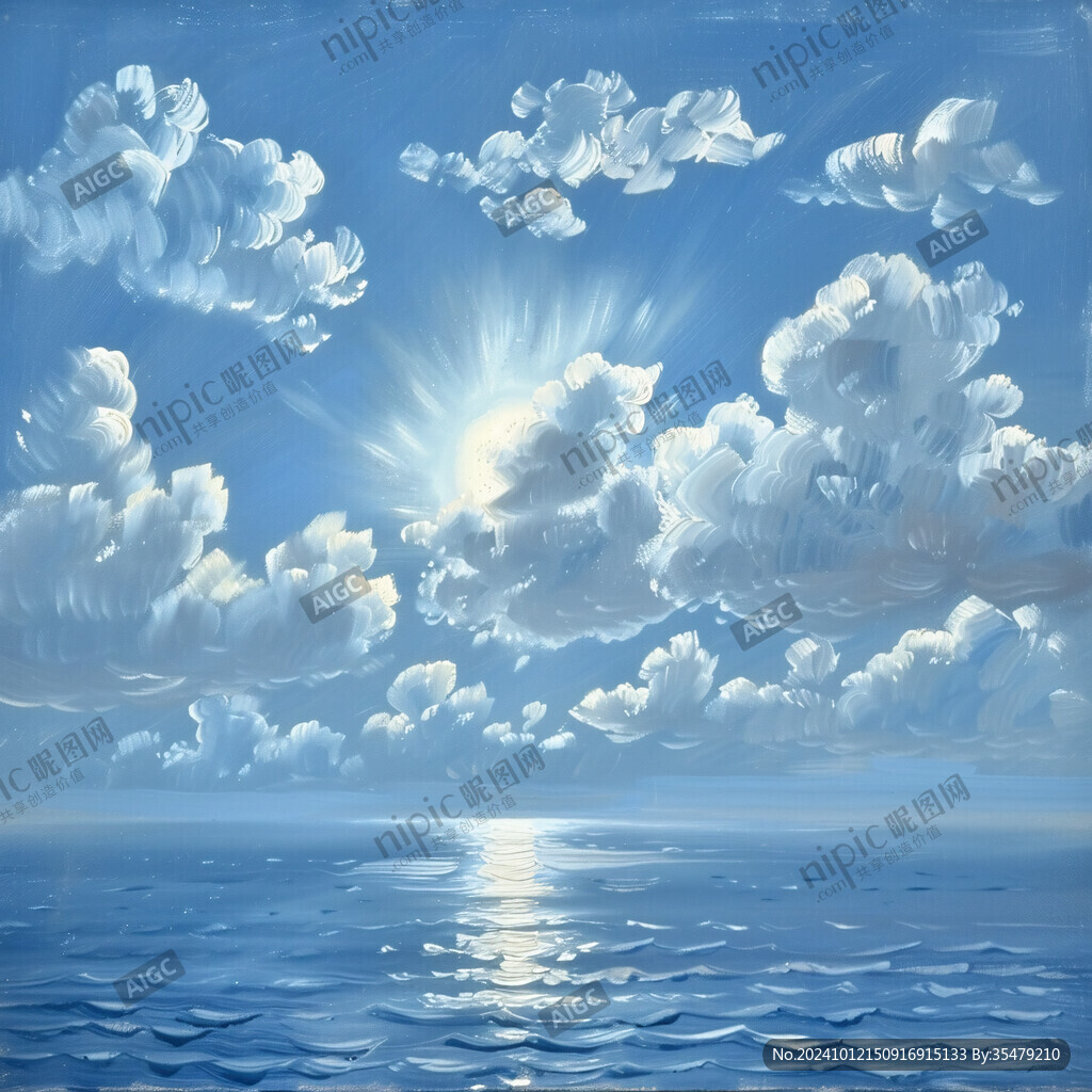 大海蓝天装饰画