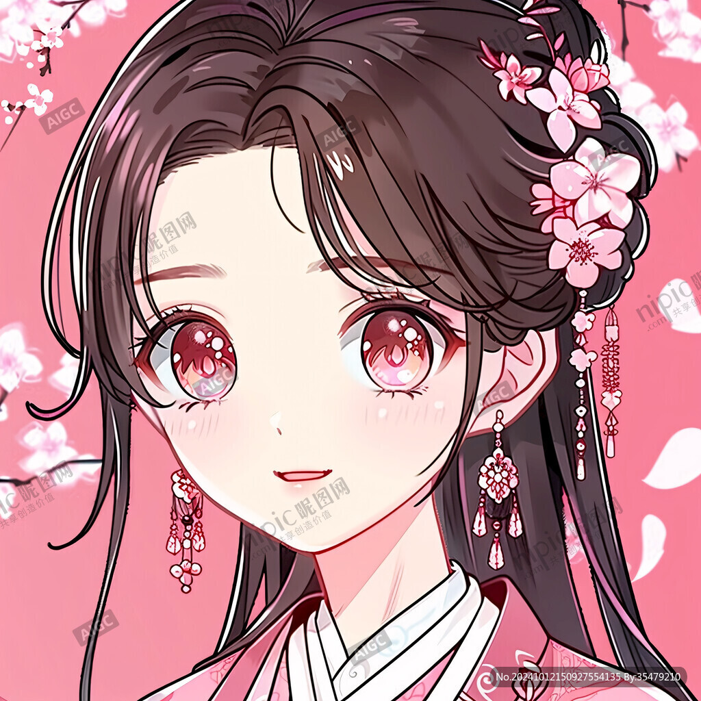q版桃花少女