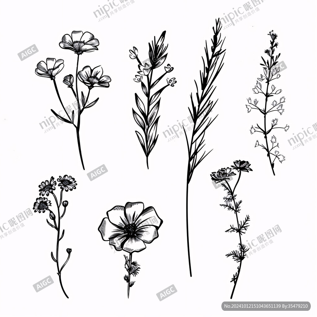 胡麻花手绘