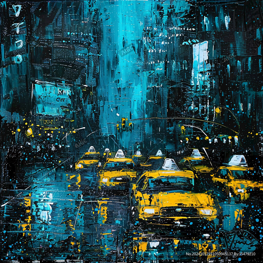 赛博朋克装饰画