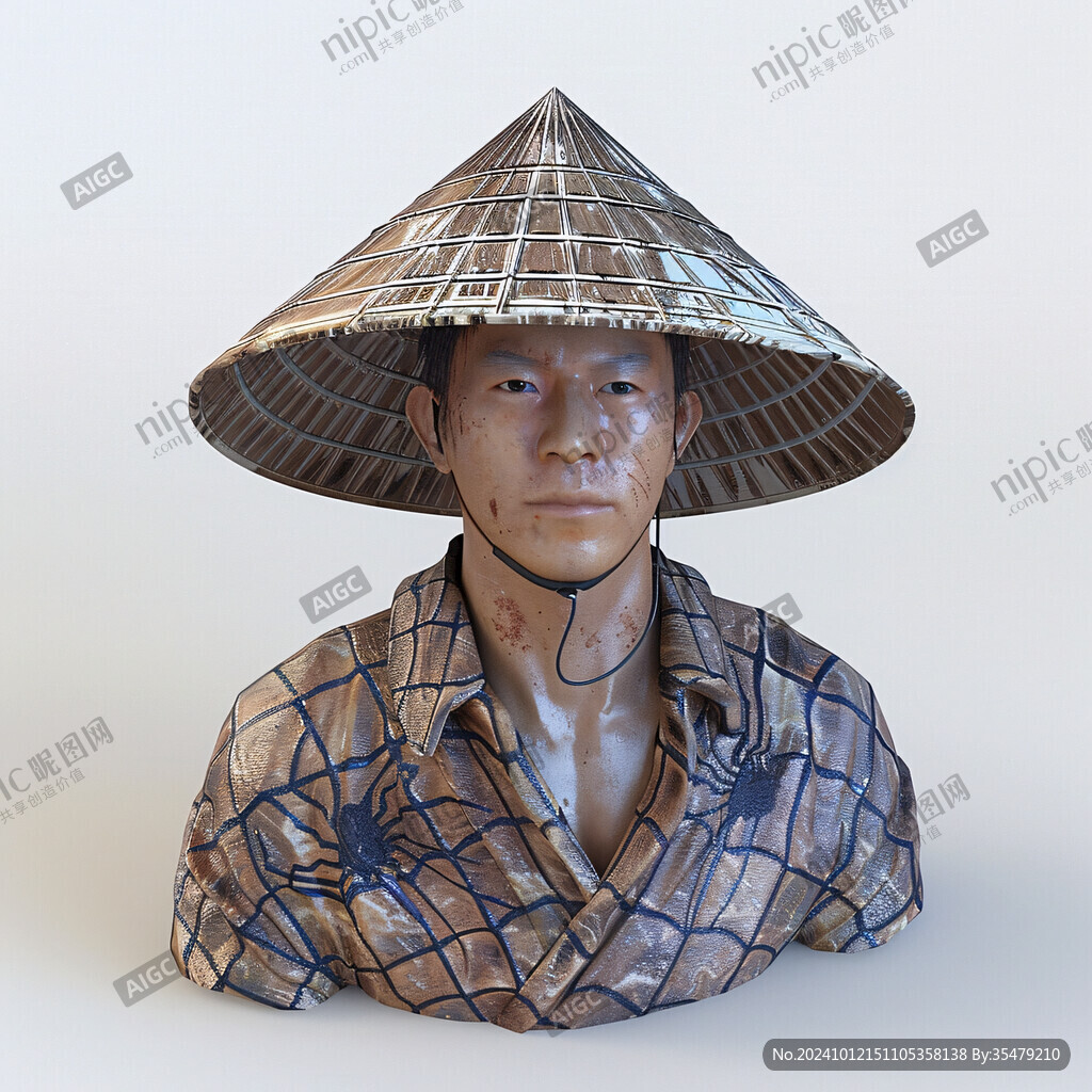 农民人物模型