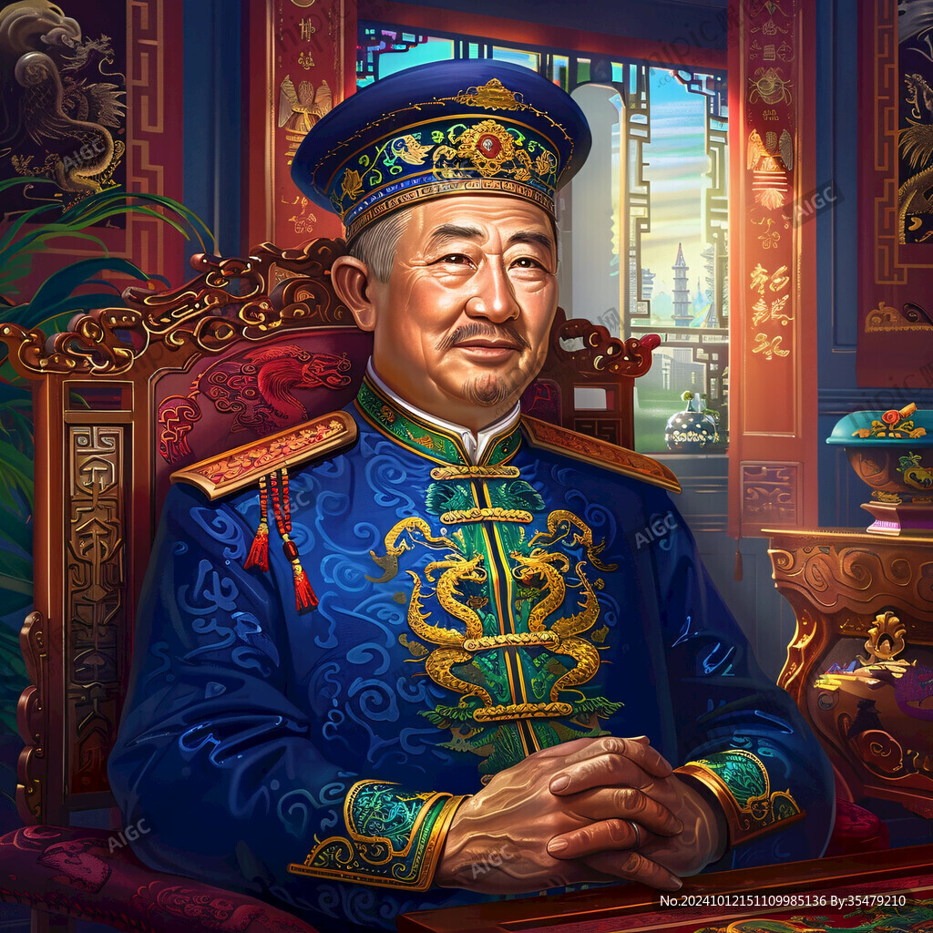 手绘地主原画