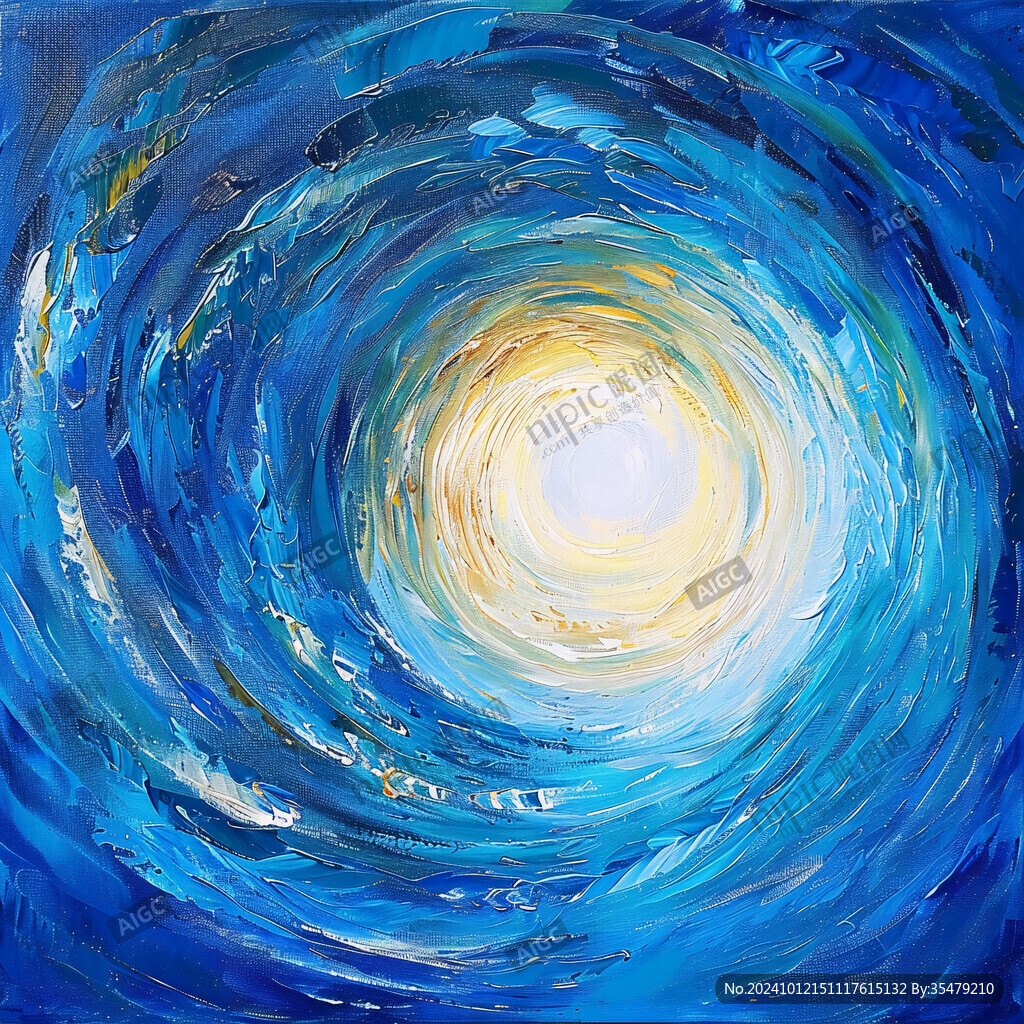 旋涡星空装饰画