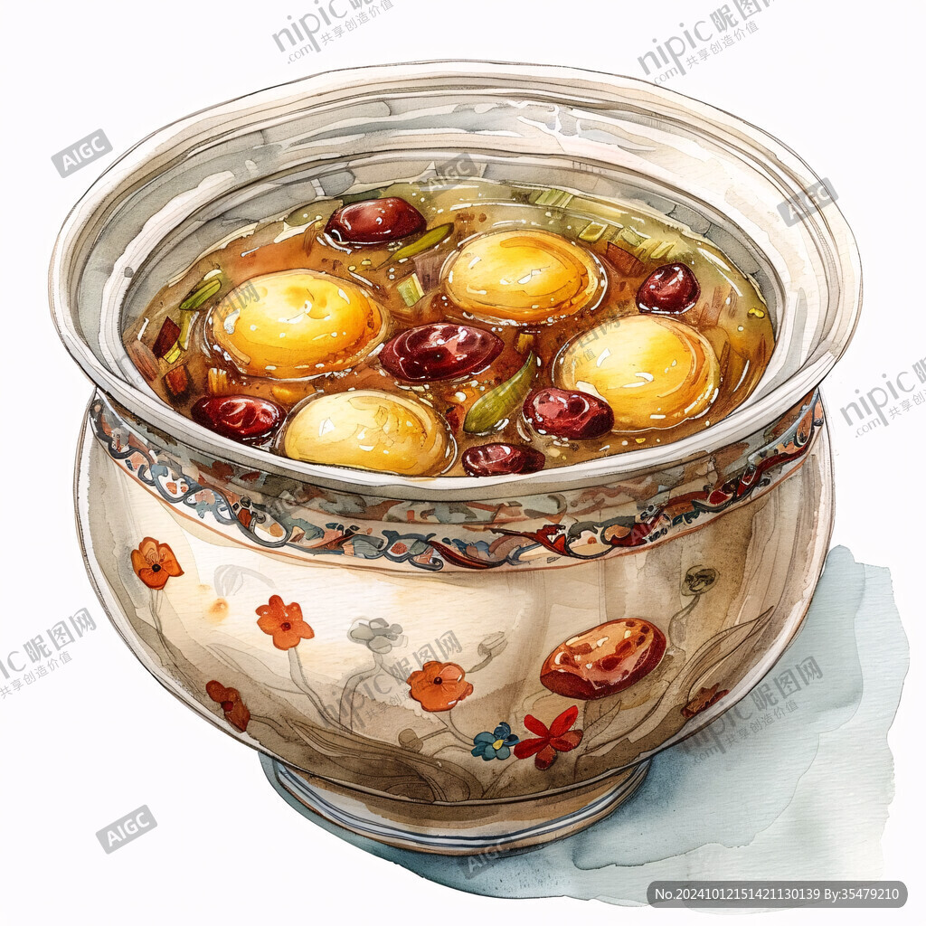 瓦罐煨汤插画