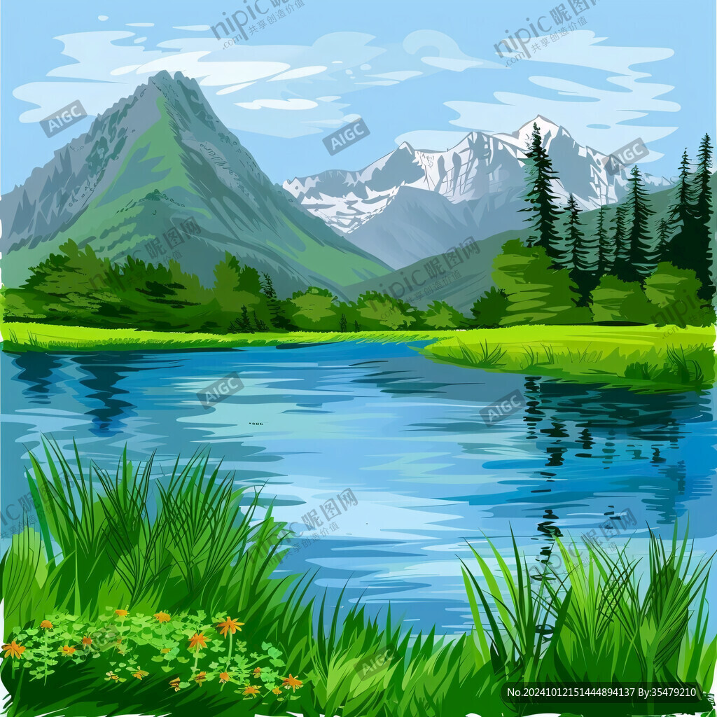 山川草地河流