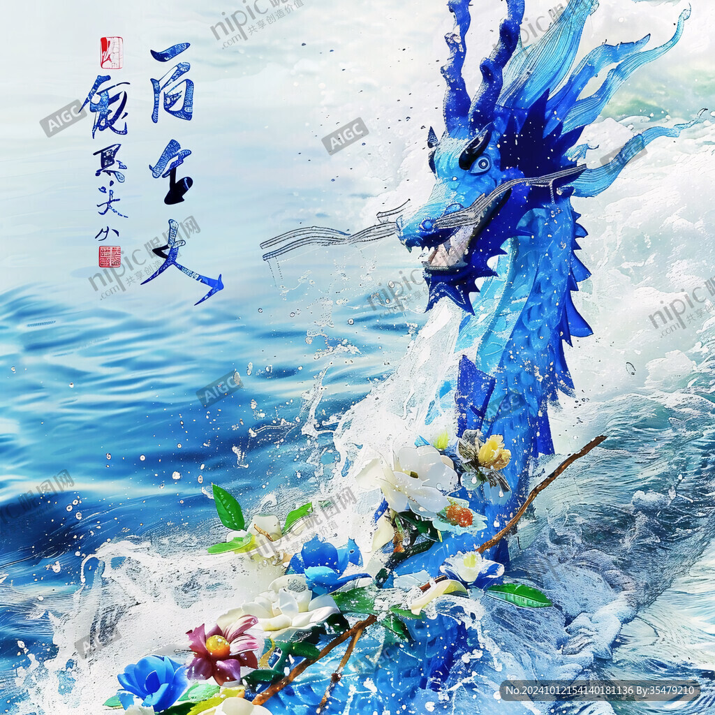 国潮风蛟龙得水