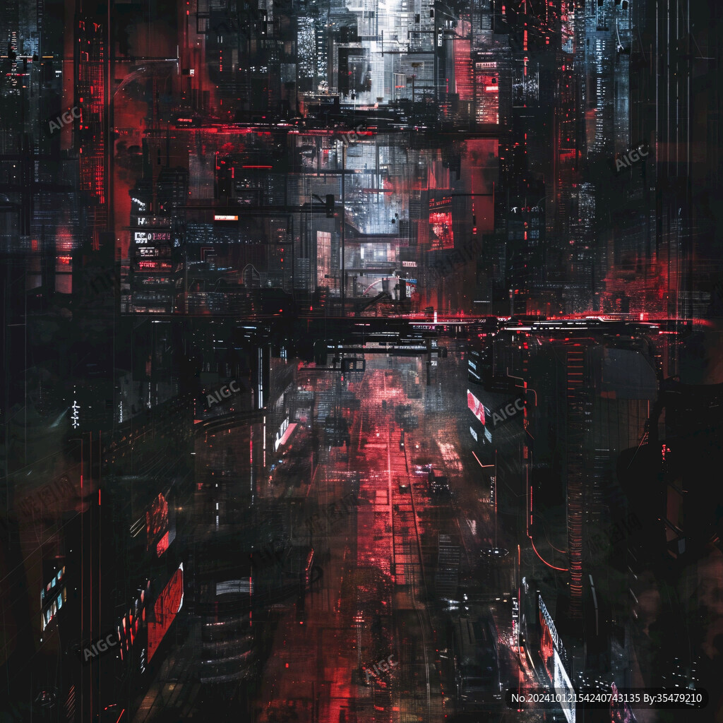 赛博朋克装饰画