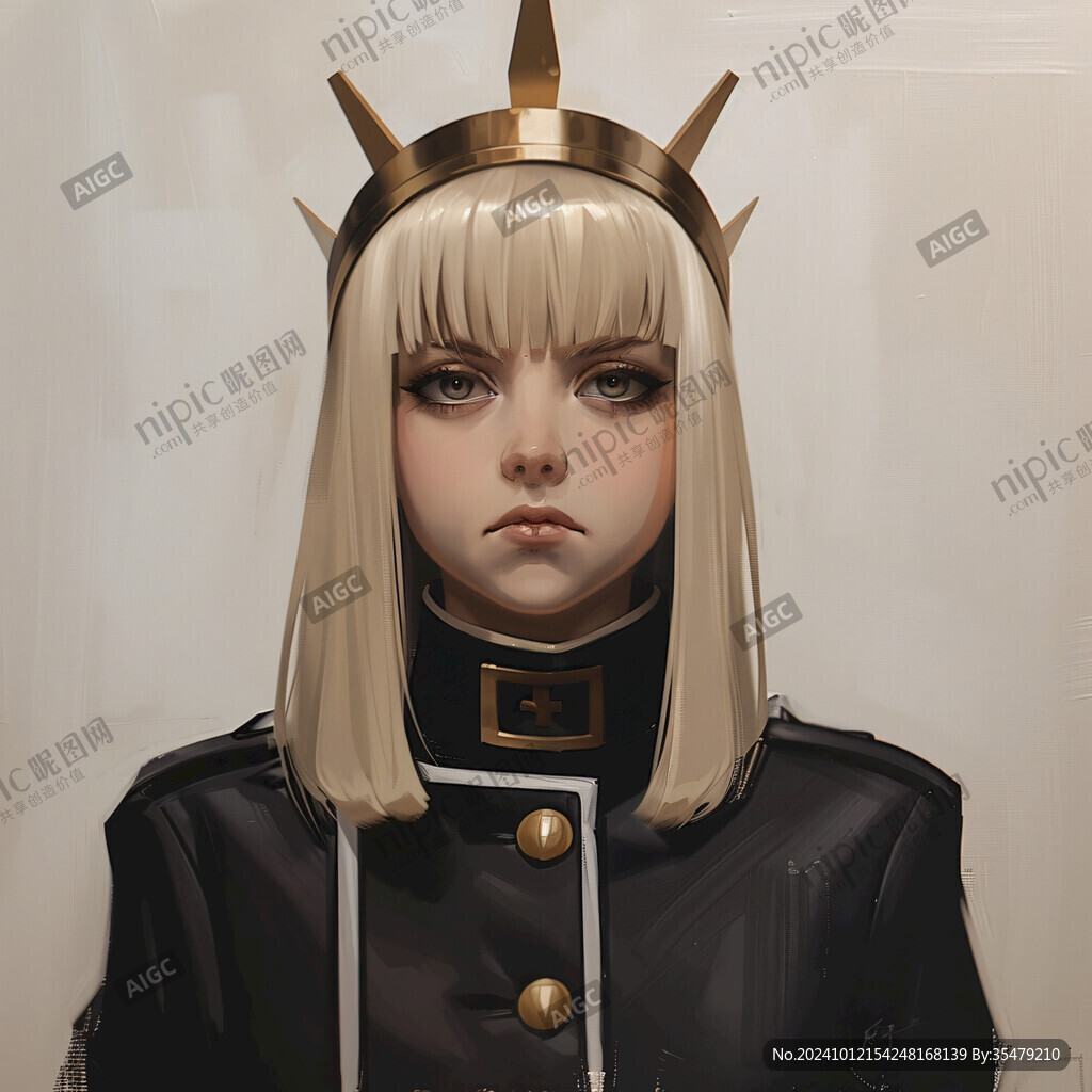 高精女孩原画稿