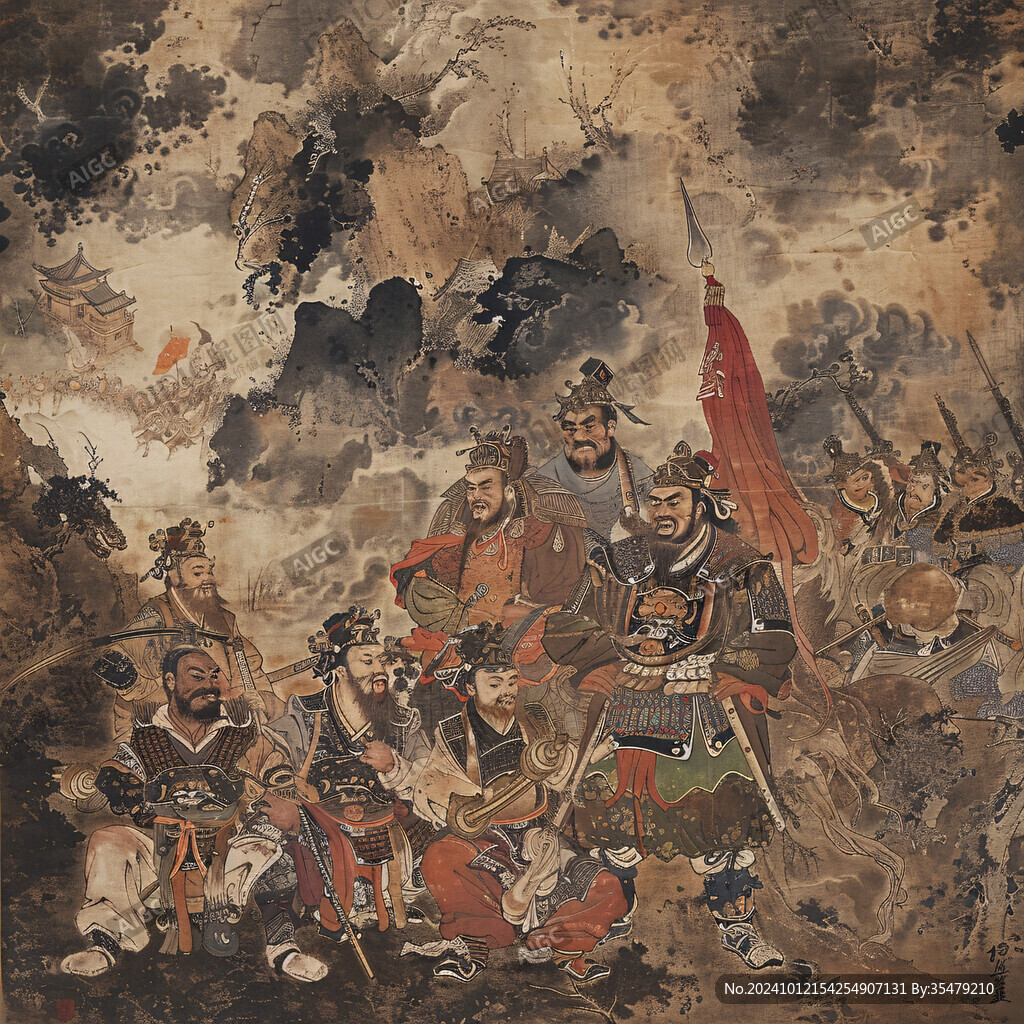古代人物战争画面