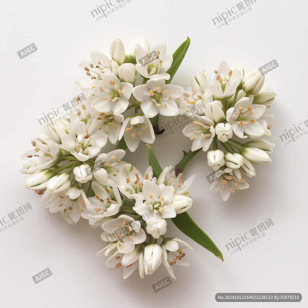 立体简约花卉