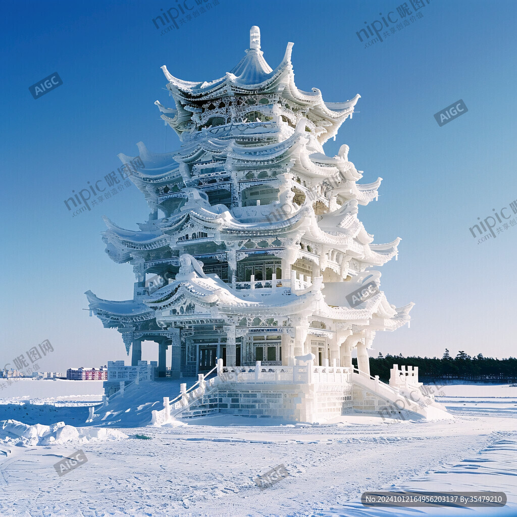 雪雕天宫