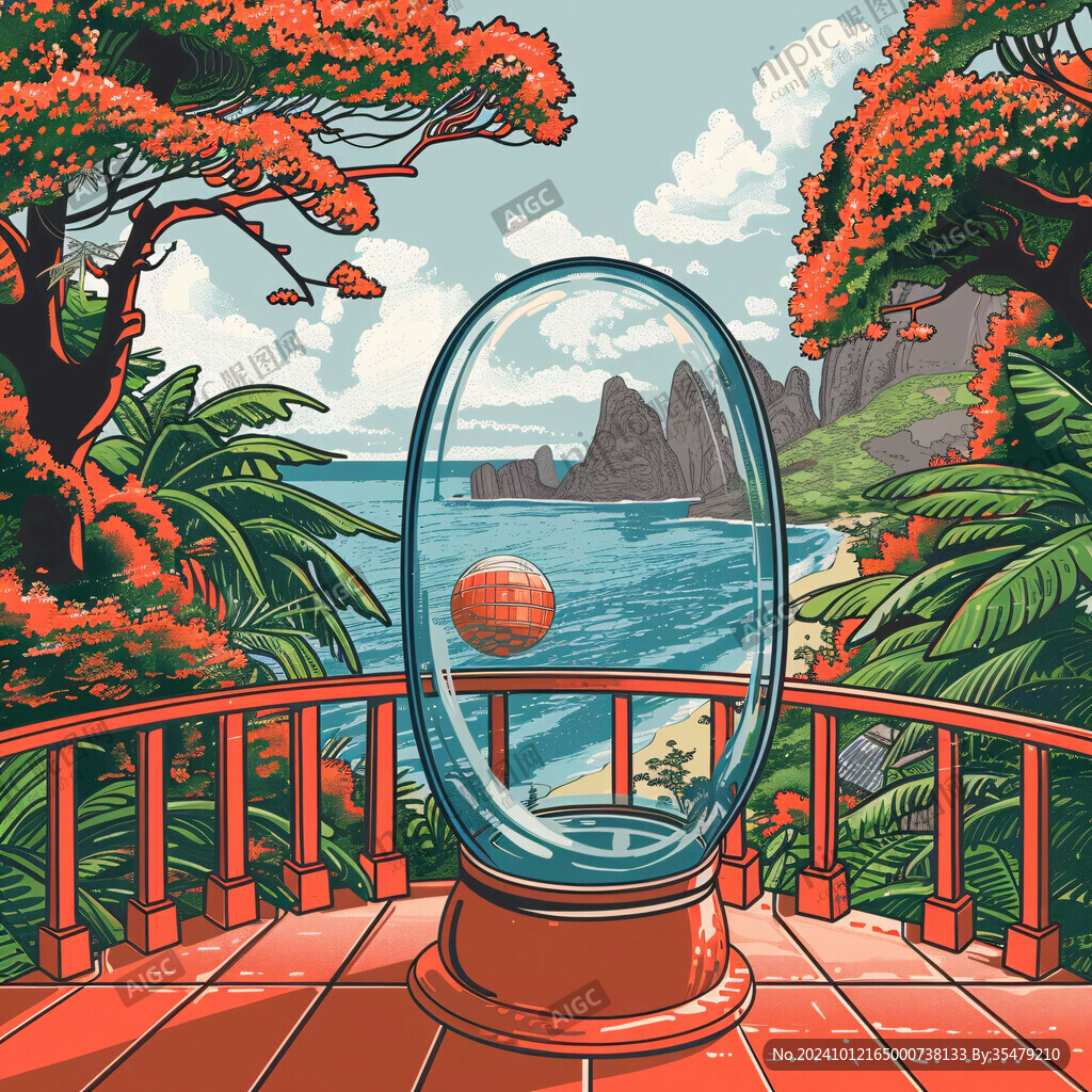 日光岩插画