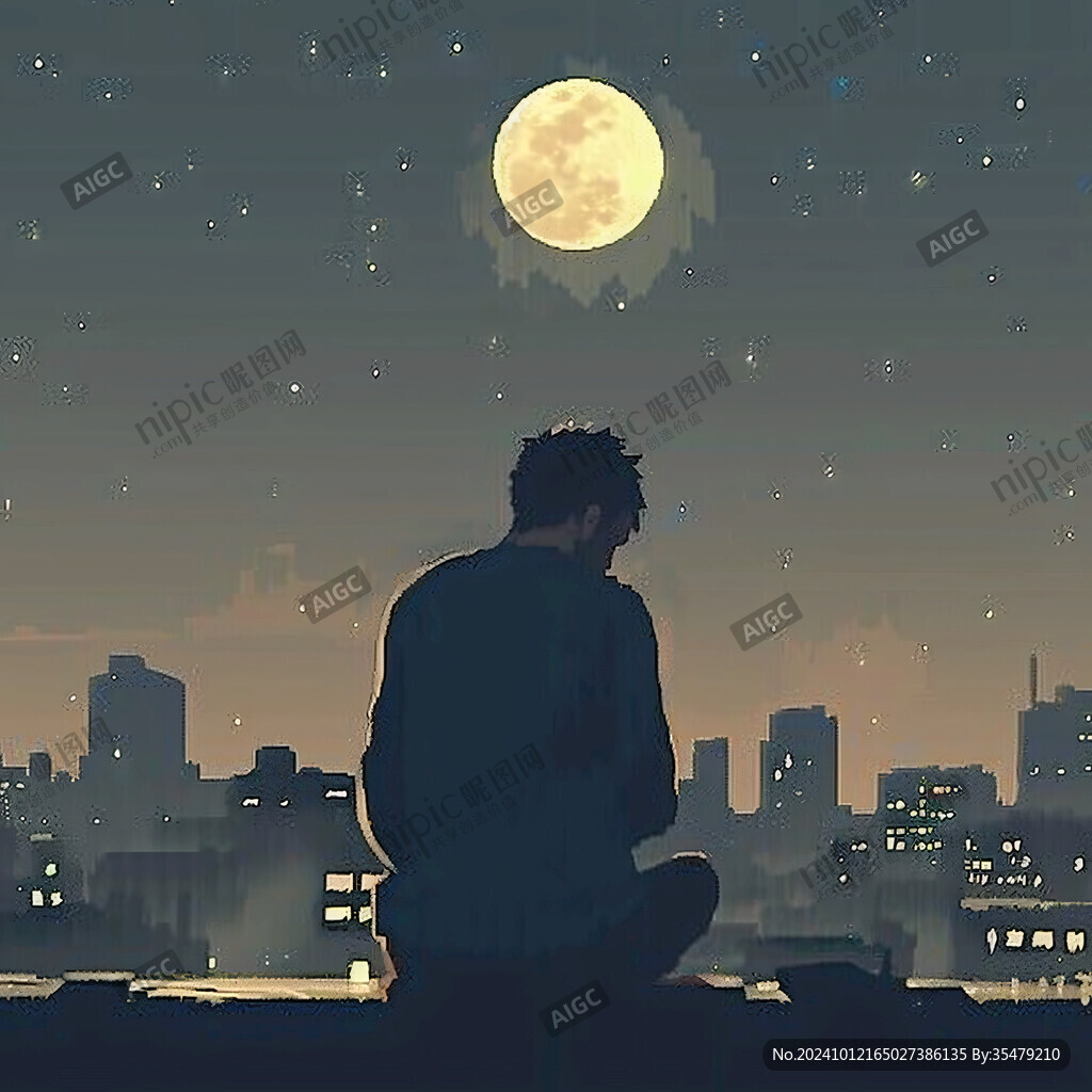 星辰大海男孩背影