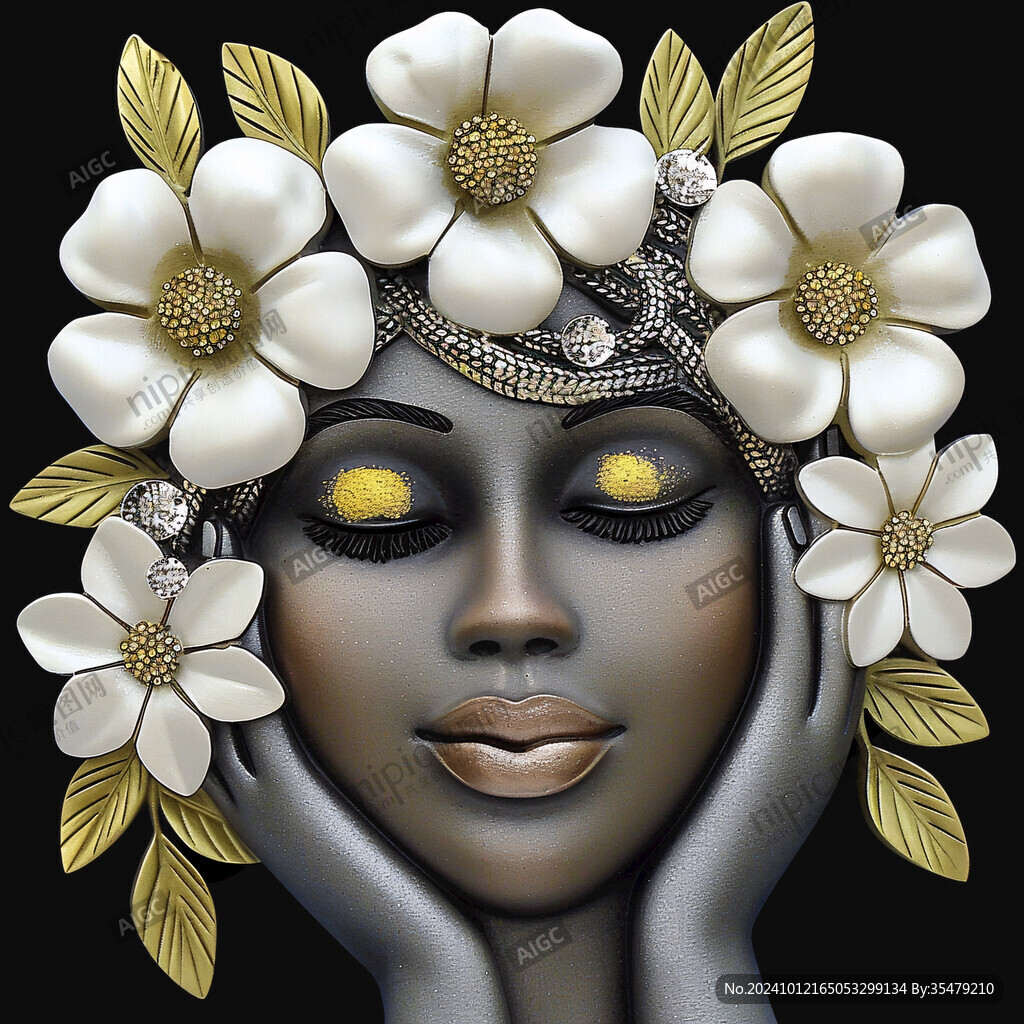 面部美容美容壁画