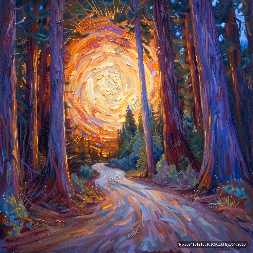 欧式装饰画时光隧道