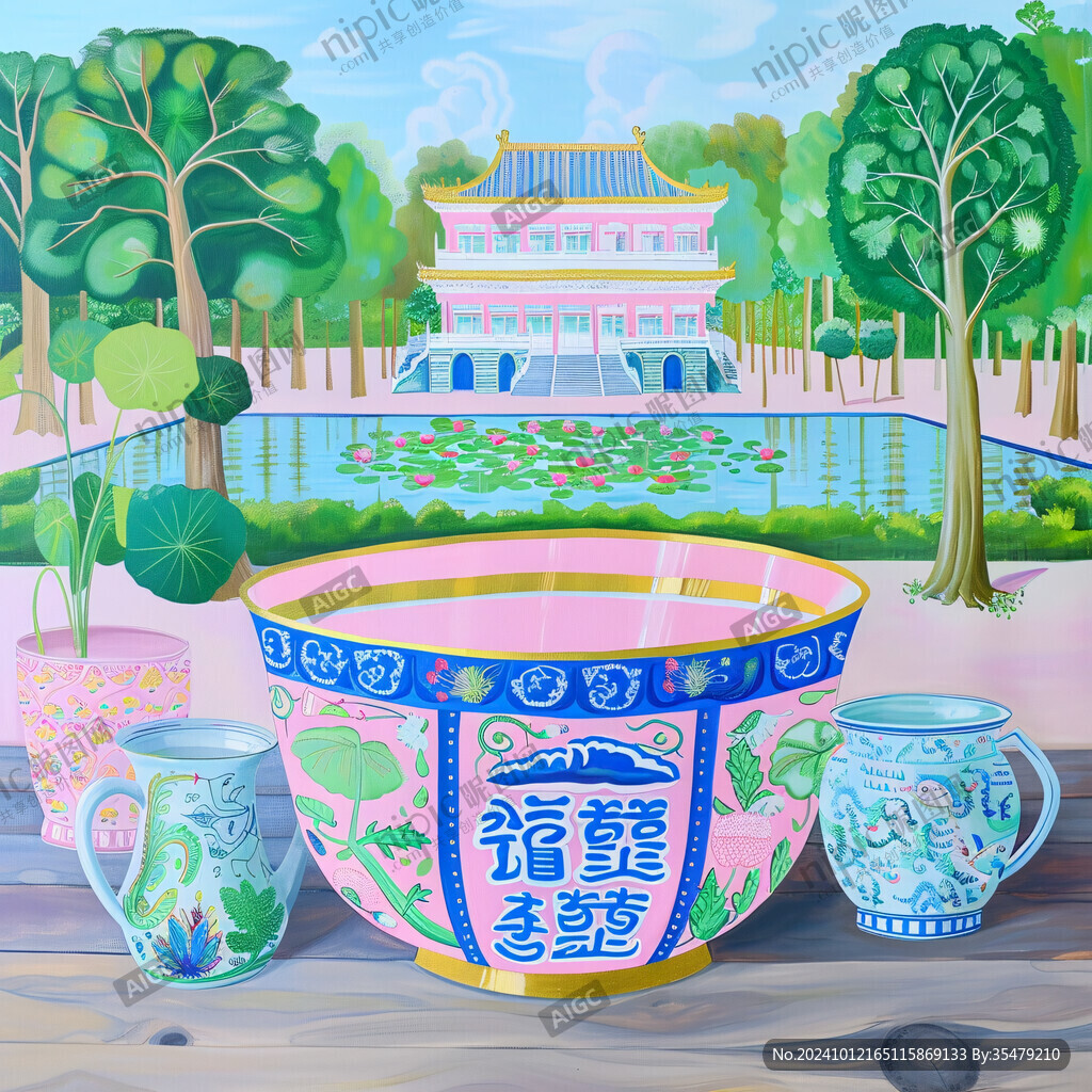 皇家宫殿吉祥缸