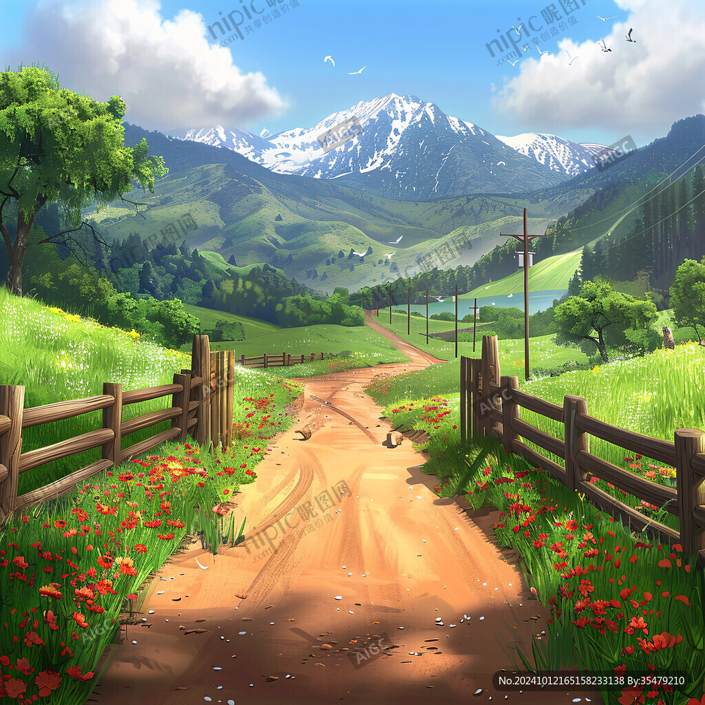 户外风景插画