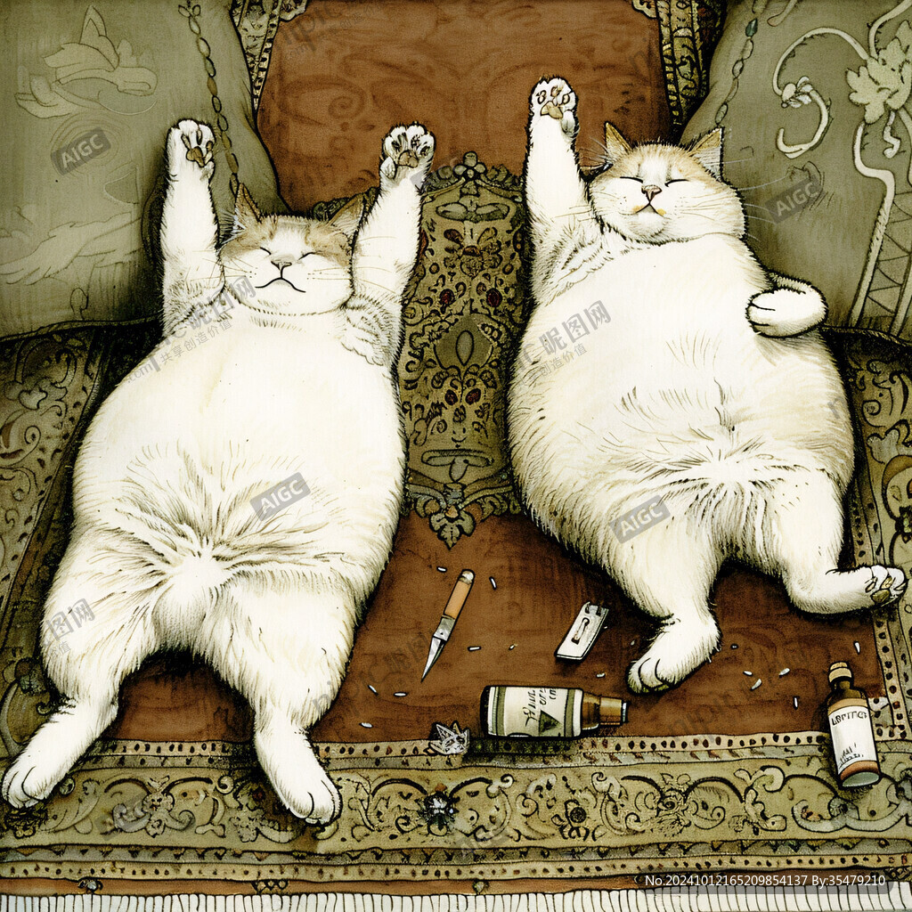 手绘肥猫