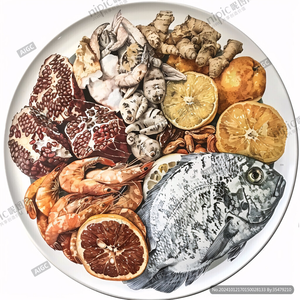 海鲜食品素材